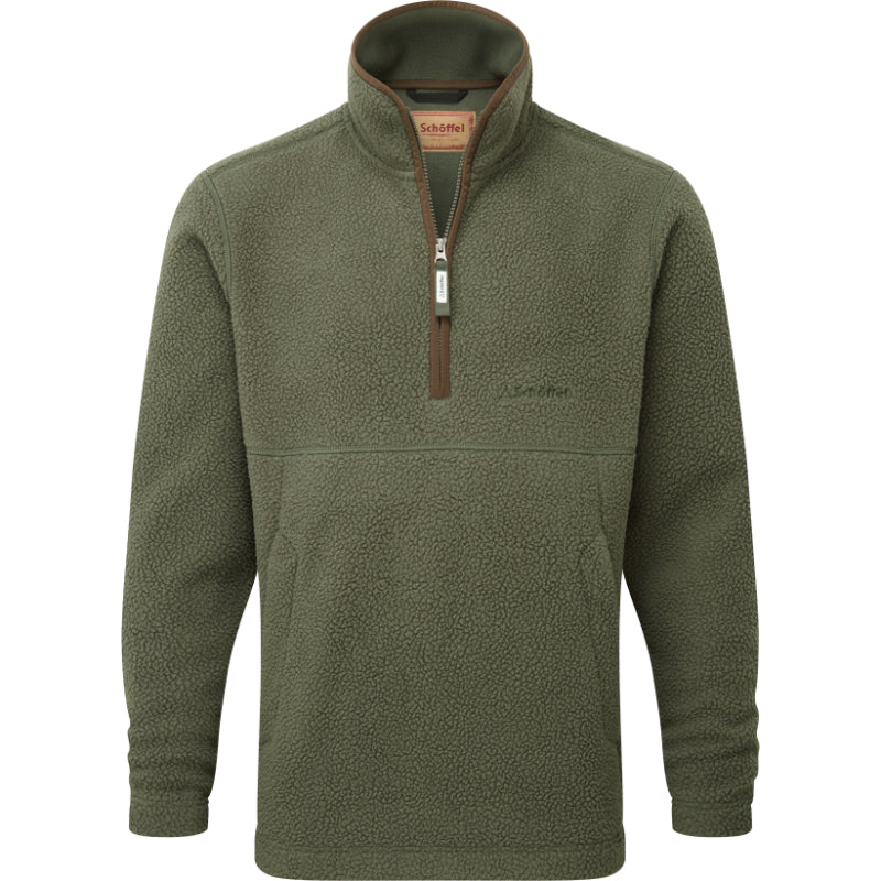 Schoffel Berkeley Retro 1/4 Zip Fleece - Woodland – William Powell