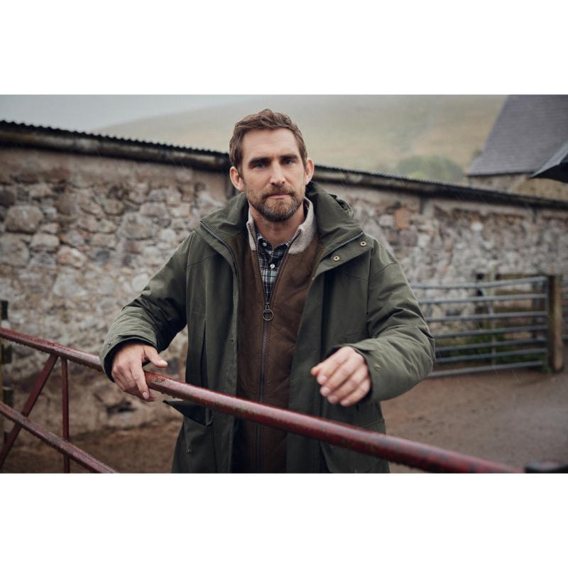 Barbour Shoveler Mens Knitted Gilet - Stone – William Powell