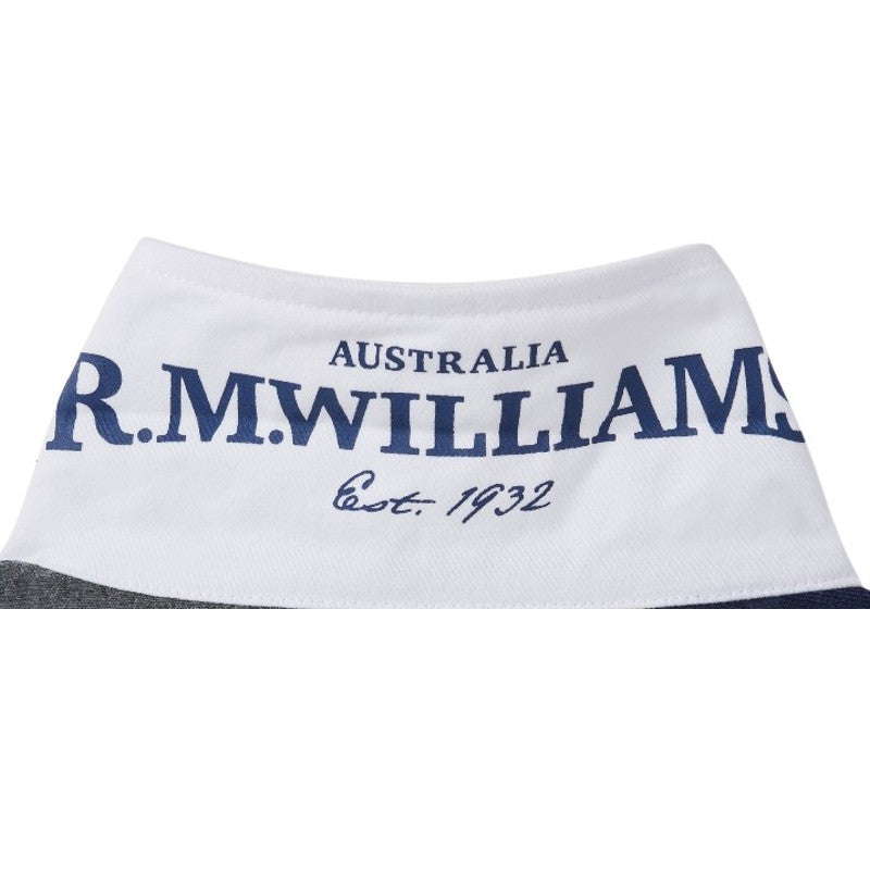 R.M.Williams Tweedale Mens Cotton Rugby Shirt - Green/Navy