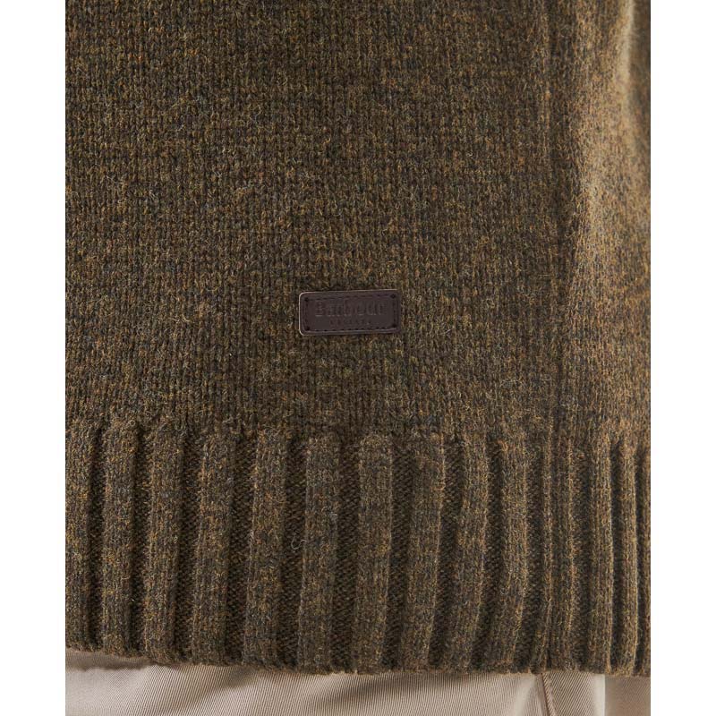 Barbour Duffle Cable Rollneck Mens Jumper - Willow Green