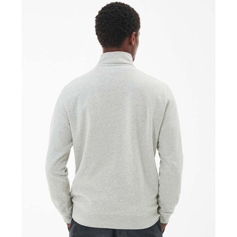 Barbour Bromfield Half Zip Mens Jumper - Ecru Marl