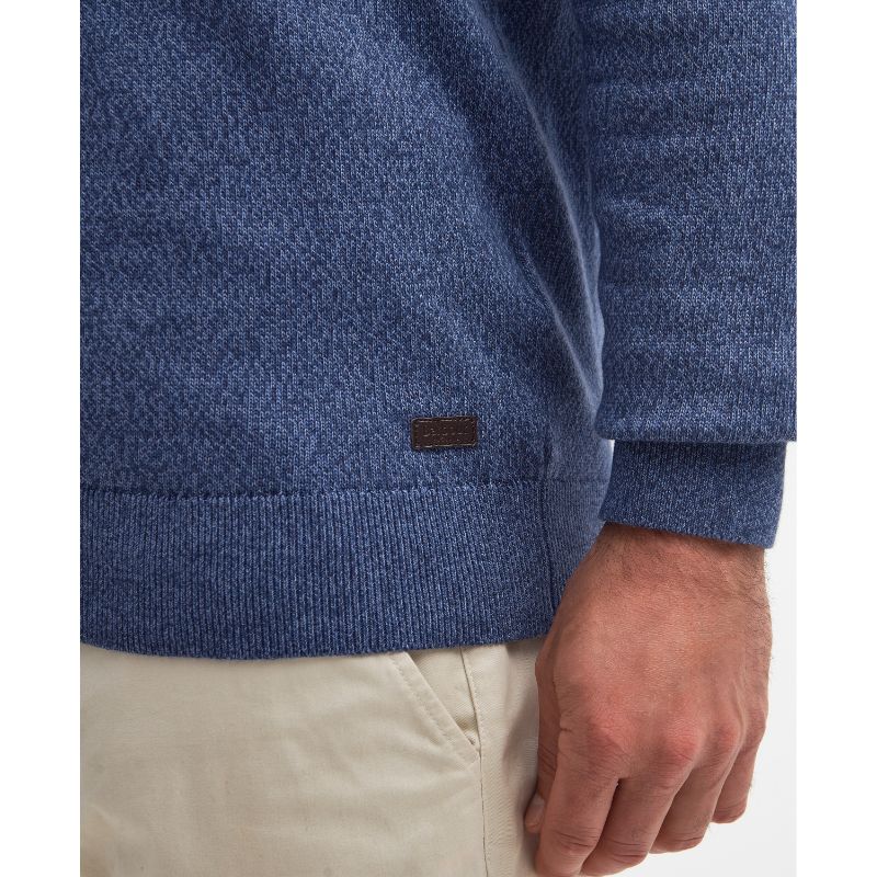 Barbour Whitfield Crew Neck Mens Jumper - Navy