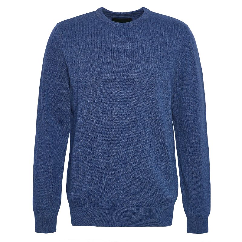 Barbour Whitfield Crew Neck Mens Jumper - Navy