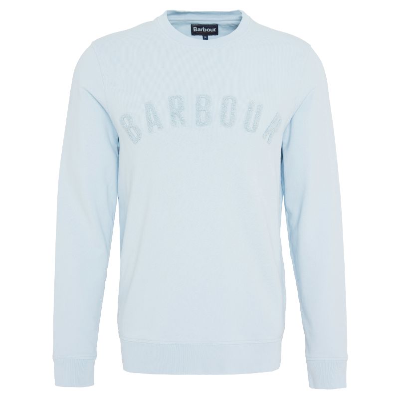 Barbour Wash Prep Logo Mens Sweatshirt - Niagara Mist