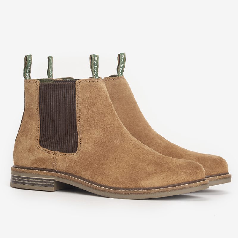Barbour Farsley Mens Chelsea Boot - Fawn Suede