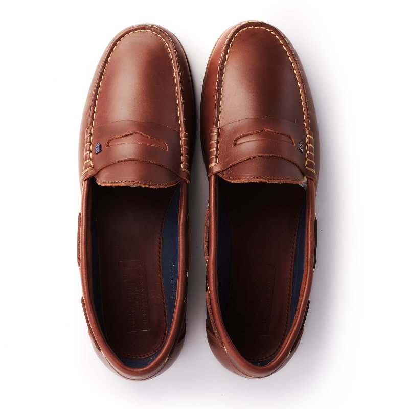 Dubarry Mens Spinnaker Leather Deck Shoe - Brown – William Powell