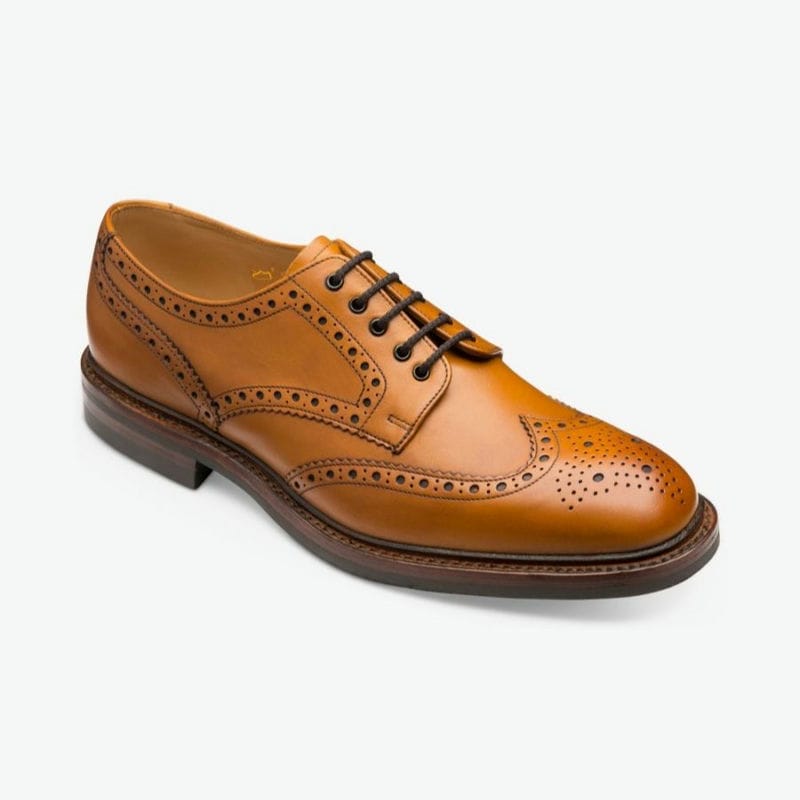 Loake Chester Mens Leather Brogue - Tan Leather