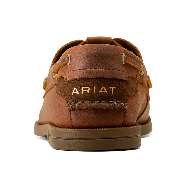 Ariat Antigua Mens Deck Shoe - Bridle Brown
