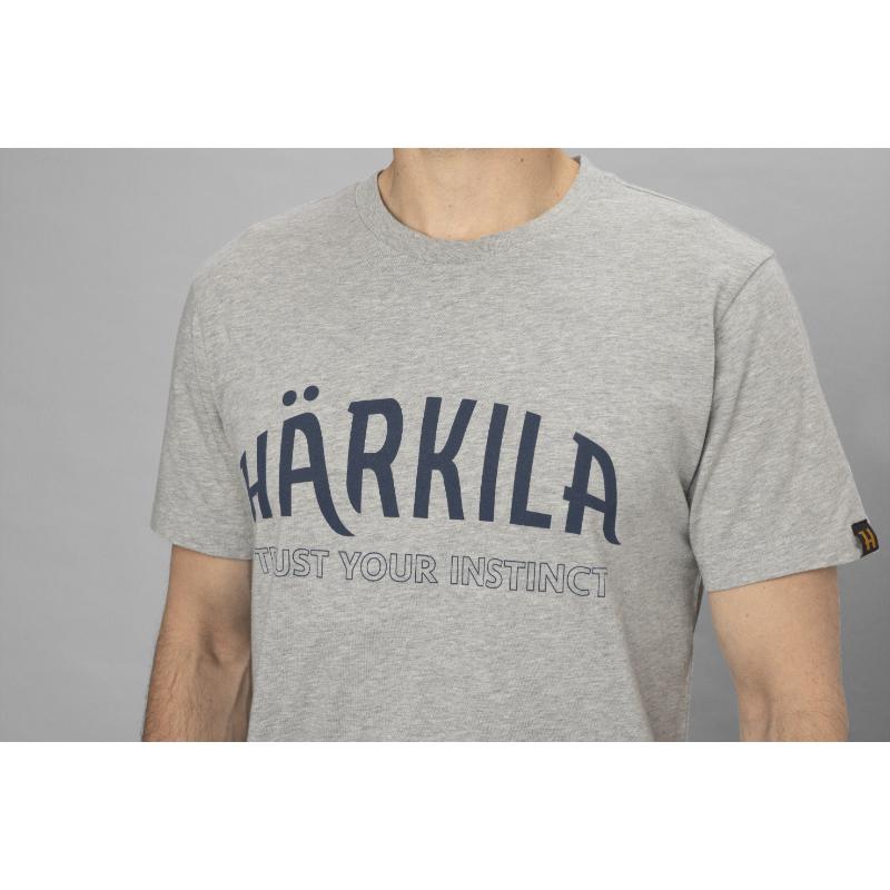 Harkila Modi S/S Mens T-Shirt - Light Grey Melange