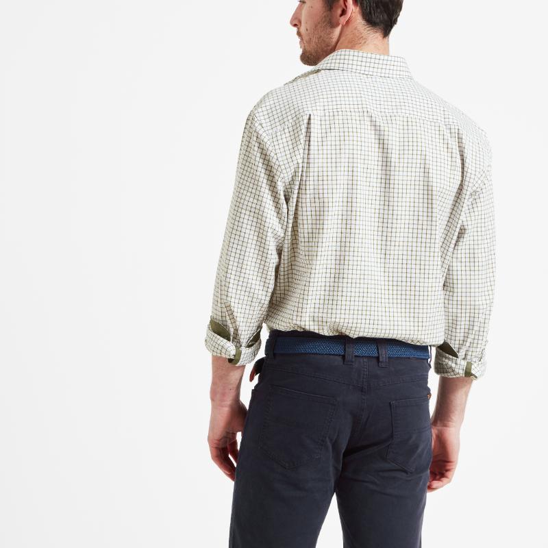 Schoffel Cambridge Classic Fit Cotton Check Shirt - Olive
