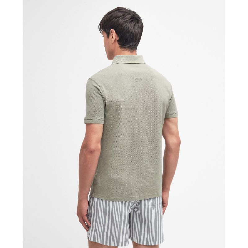 Barbour Sports Mens Polo Shirt - Dusty Green