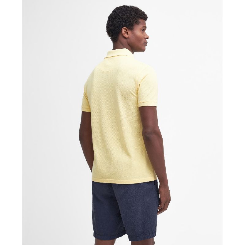 Barbour Sports Mens Polo Shirt - Heritage Lemon