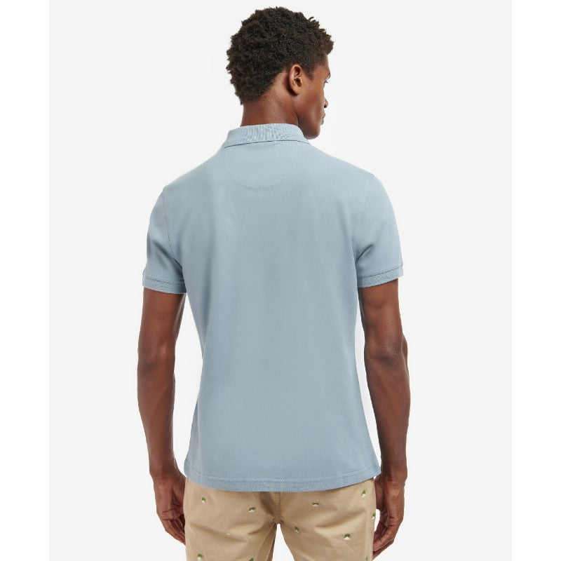 Barbour Sports Mens Polo Shirt - Washed Blue