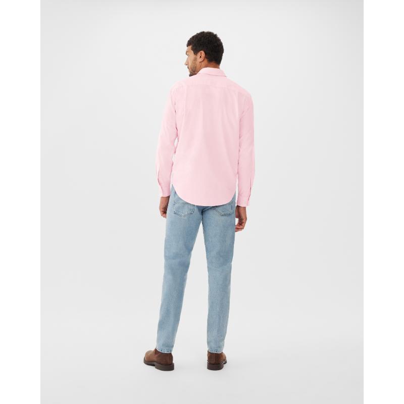R.M.Williams Collins Mens Shirt - Pink/White