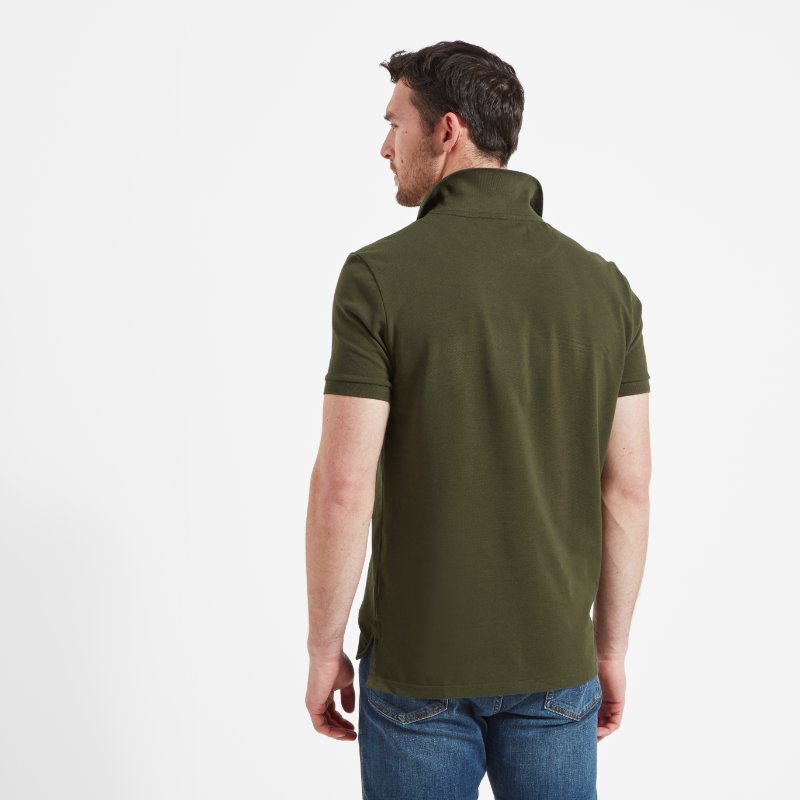 Schoffel St Ives Tailored Mens Polo Shirt - Forest