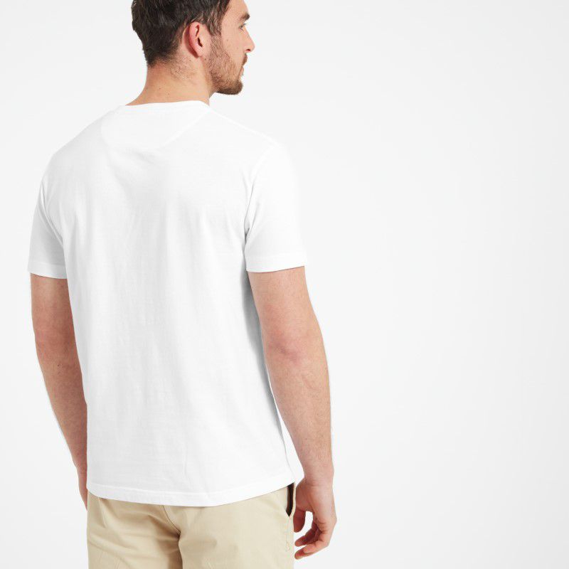 Schoffel Heritage Mens T-Shirt - White/Navy Logo