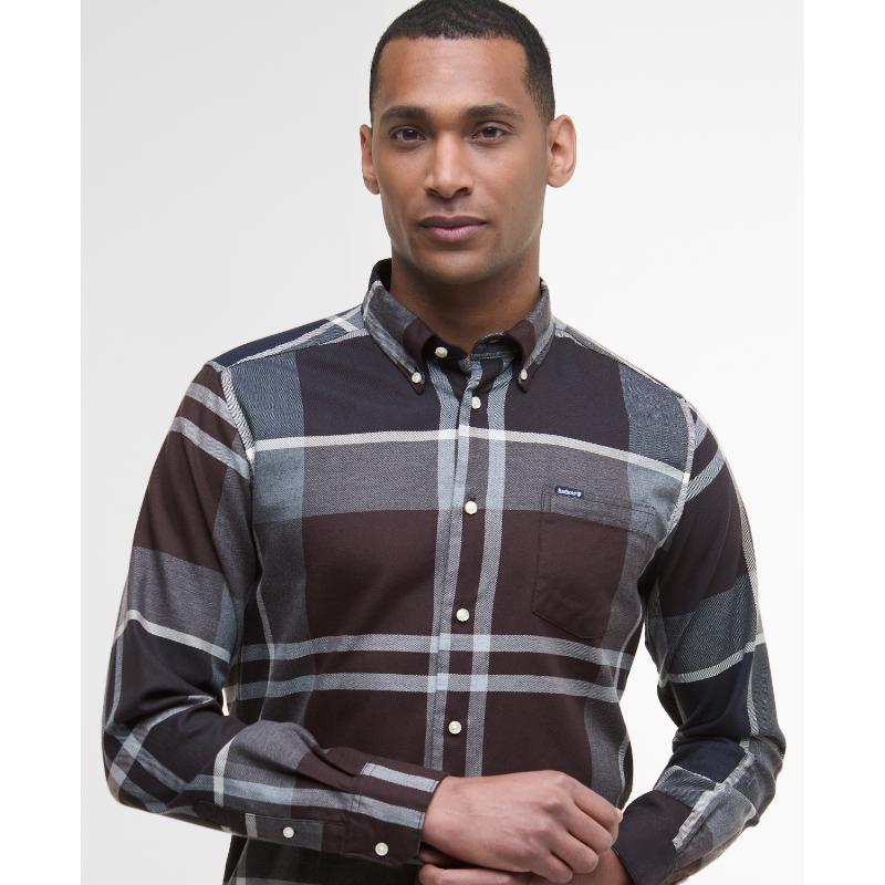 (取寄) バブアー メンズ ダヌーン テーラード シャツ Barbour men Dunoon Taillored Shirt stone Tartan Barbour Dunoon Mens Tailored Shirt - Midnight Oak Tartan – William