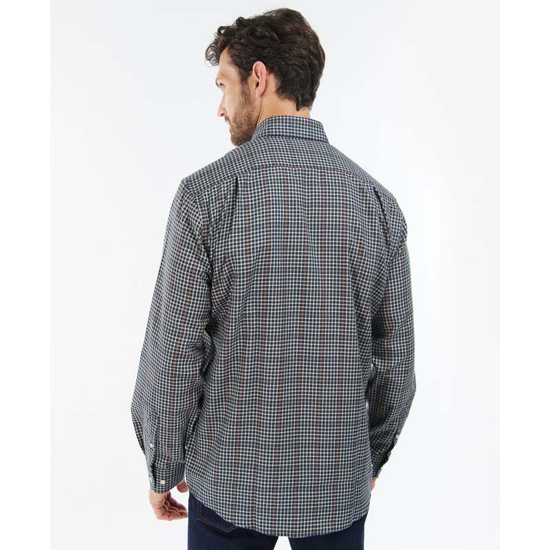Barbour Henderson Thermo Weave Mens Shirt - Navy