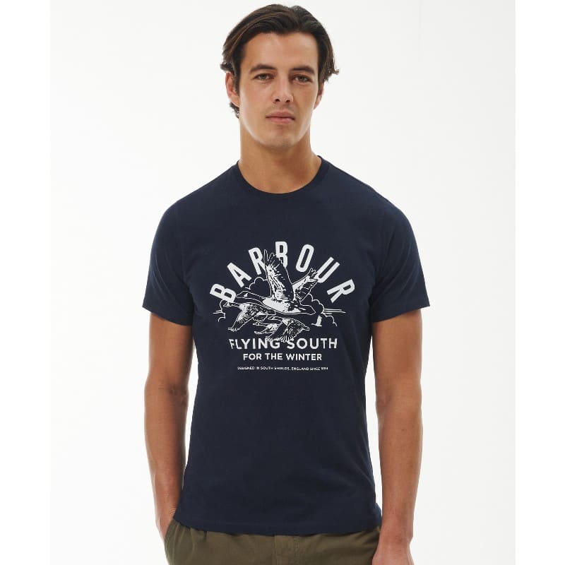 Barbour Country Clothing Mens Tee - Navy