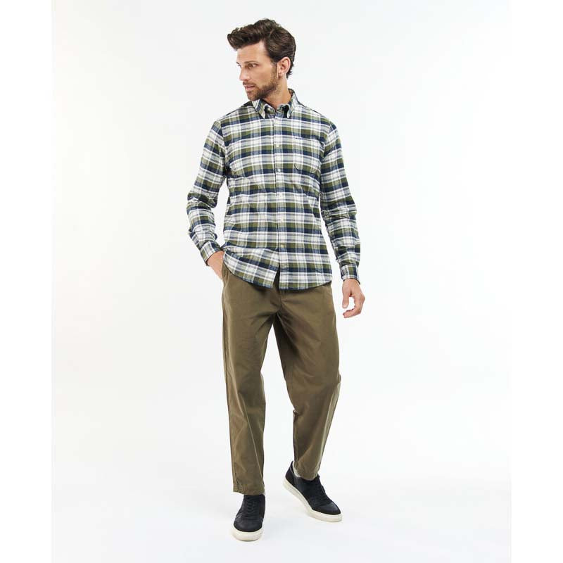 Barbour Stonewell Mens Tailored Fit Shirt - Olive