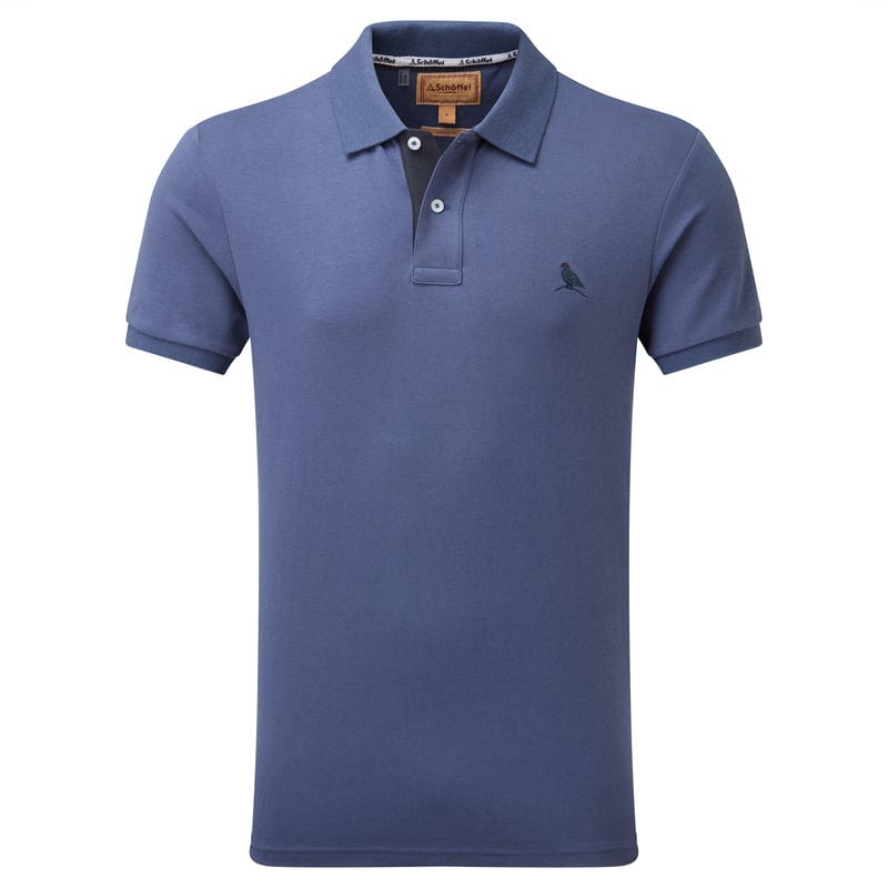 Schoffel St Ives Jersey Mens Polo Shirt - French Navy