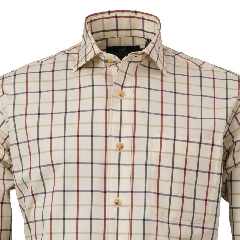 Laksen Mike Mens Shooting Shirt - Old Red/Olive/Heather/Sand