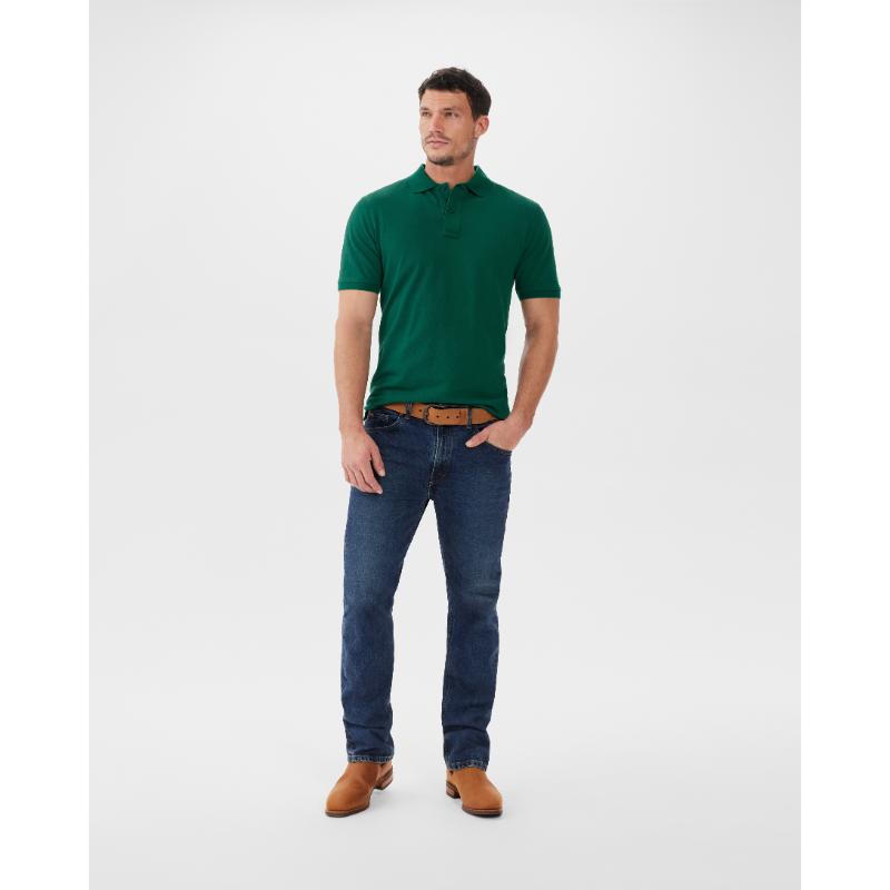 R.M.Williams Rod Mens Polo Shirt - Forest Green