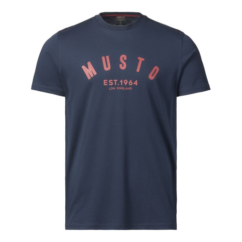 Musto Marina SS Mens T-Shirt - Navy
