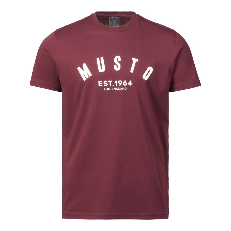 Musto Marina SS Mens T-Shirt - Windsor Wine