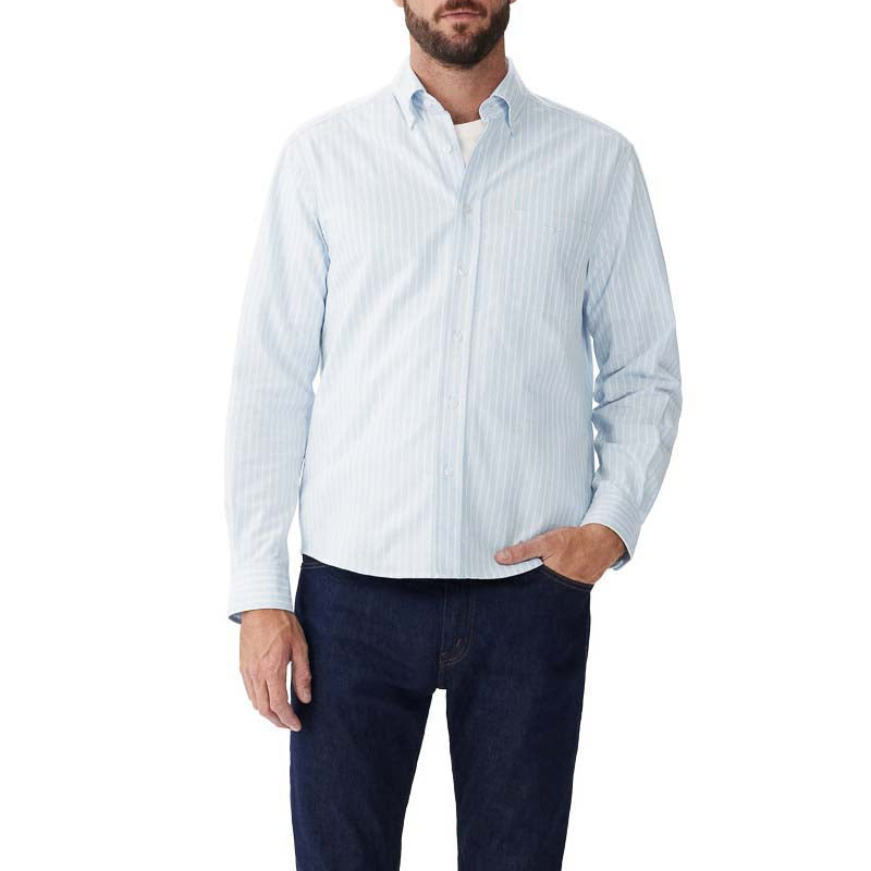 R.M.Williams Classic Mens Shirt - Blue/White