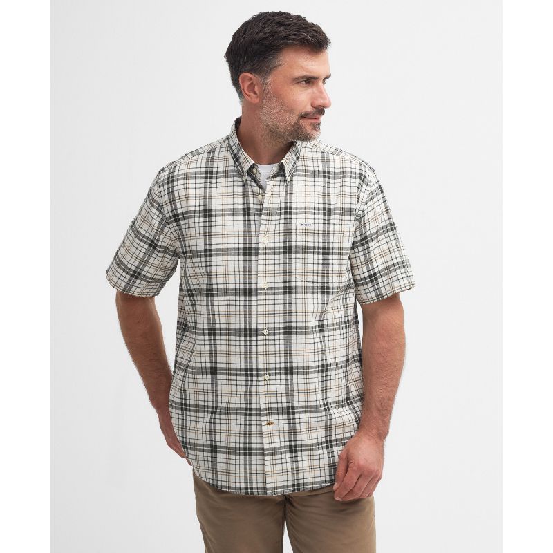 Barbour Drafthill Regular Fit Mens Shirt - Olive