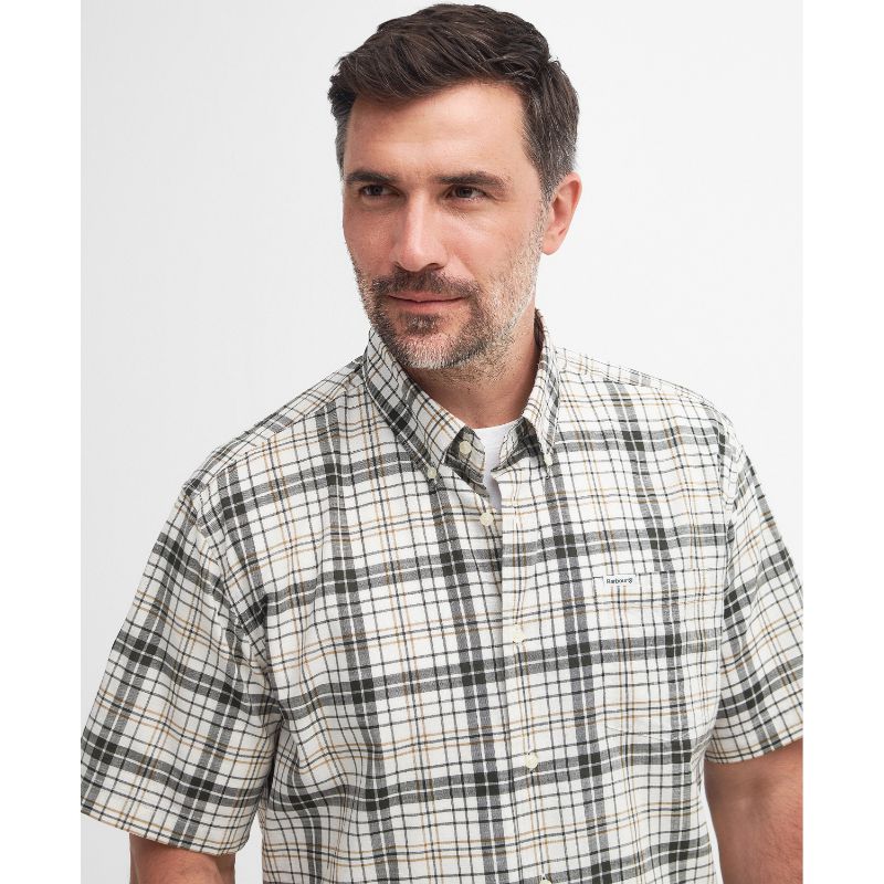 Barbour Drafthill Regular Fit Mens Shirt - Olive