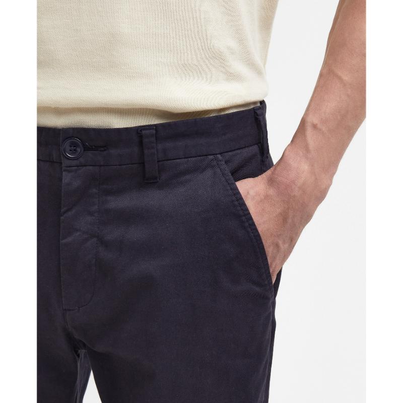 Barbour Neuston Essential Mens Chino Trousers Navy William Powell