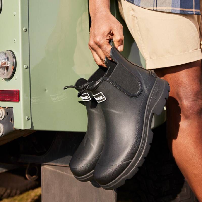 Barbour Nimbus Boots Barbour Mens Barbour Chelsea Boot Wellies Barbour Nimbus Mens Wellington Chelsea Boot Black – William Powell