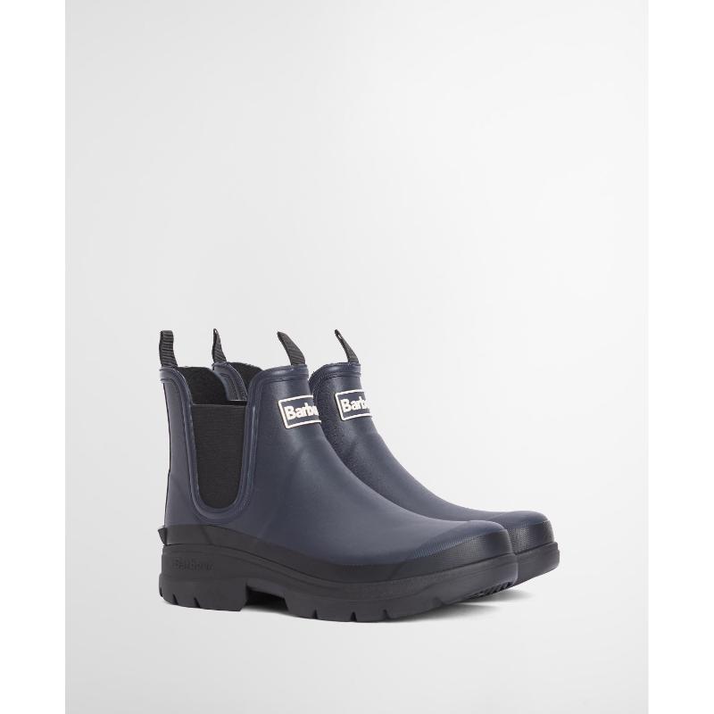 Barbour Nimbus Mens Wellington Chelsea Boot - Navy/Black – William