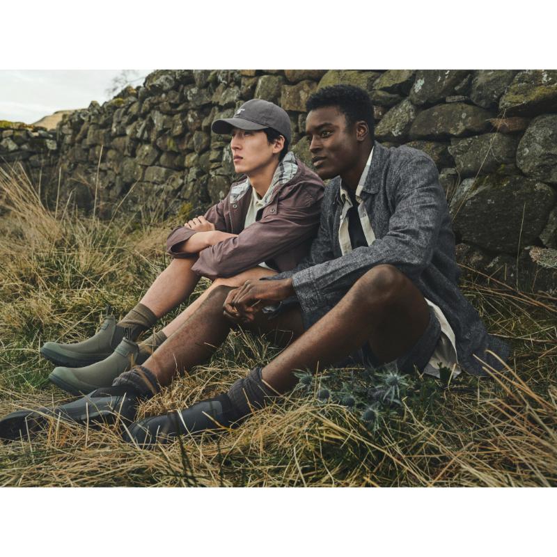 Barbour Nimbus Mens Wellington Chelsea Boot - Olive/Ochre