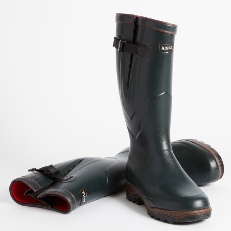 Aigle Parcours 2 ISO Neoprene Wellington Boots - Bronze