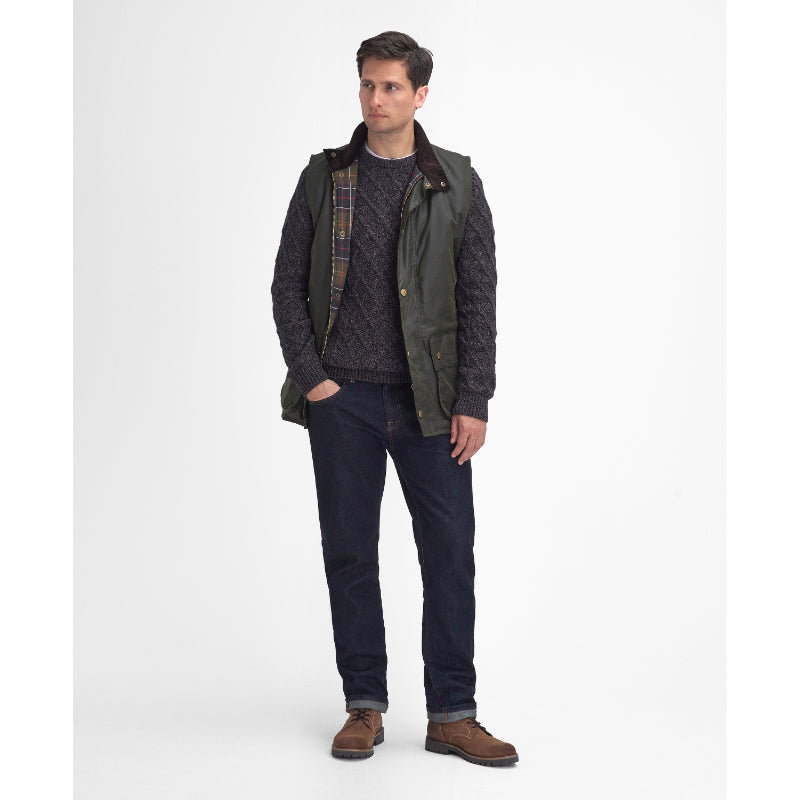 Barbour Westmorland Mens Wax Waistcoat - Archive Olive – William