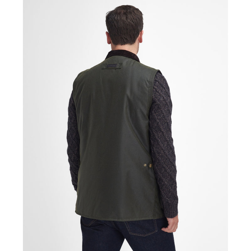 Barbour Westmorland Mens Wax Waistcoat - Archive Olive – William