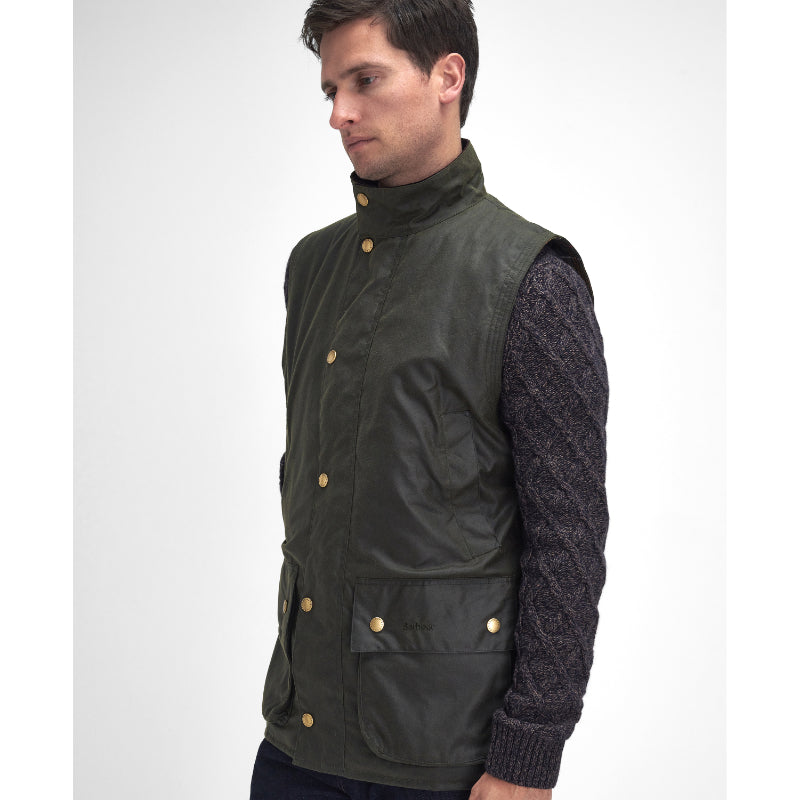 Barbour Westmorland Mens Wax Waistcoat - Archive Olive – William