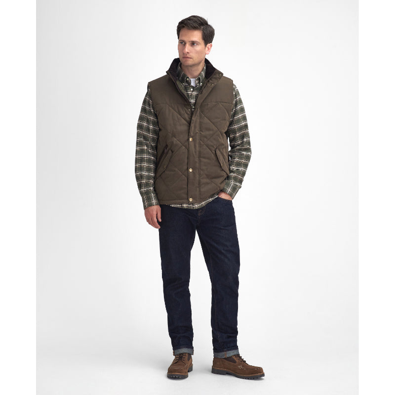 Barbour Elter Quilted Mens Gilet - Olive – William Powell