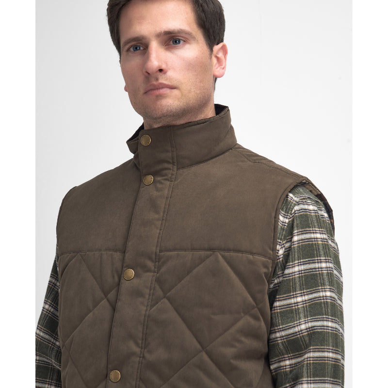 ジャケット・アウター barbour elter quilted gilet Barbour Elter Quilted Mens Gilet - Olive – William Powell