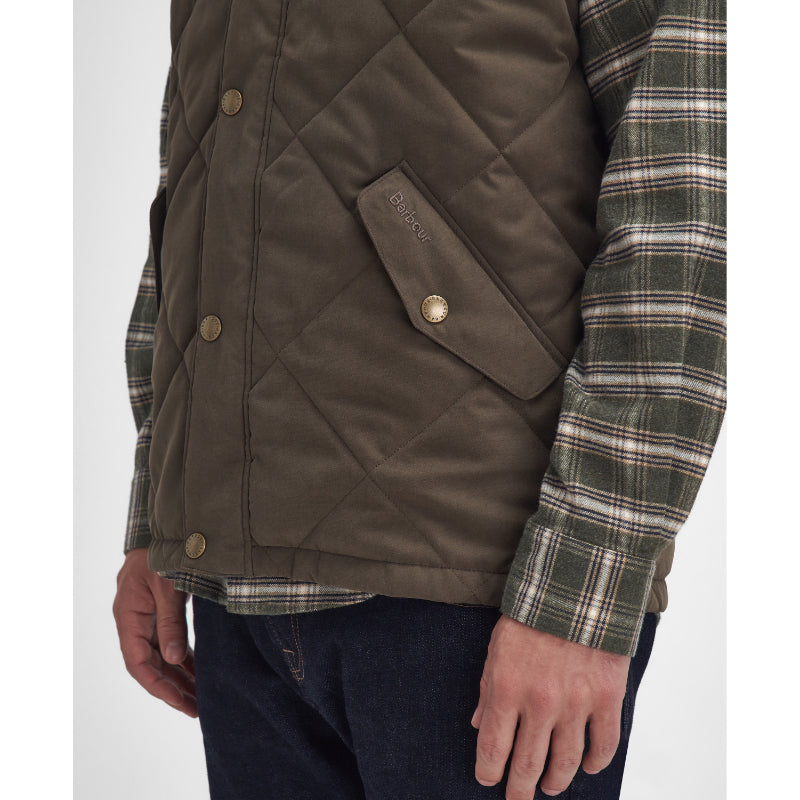 ジャケット・アウター barbour elter quilted gilet Barbour Elter Quilted Mens Gilet - Olive – William Powell