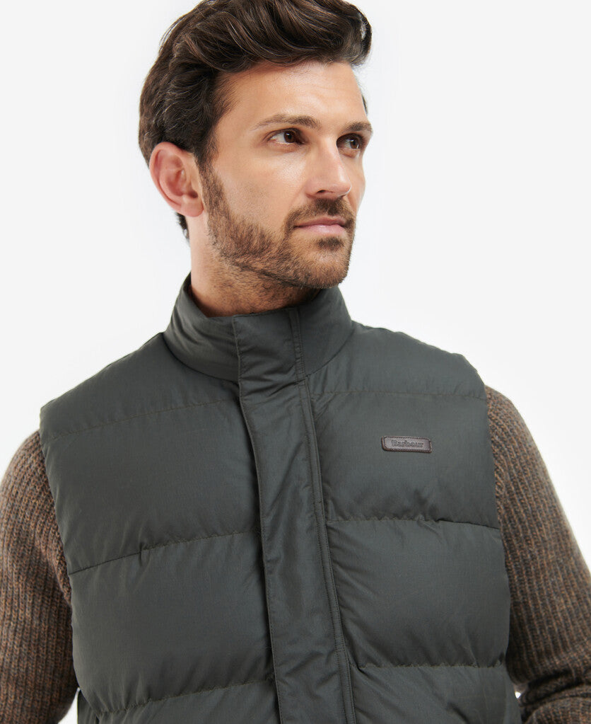 Barbour Fontwell Mens Quilted Gilet - Olive