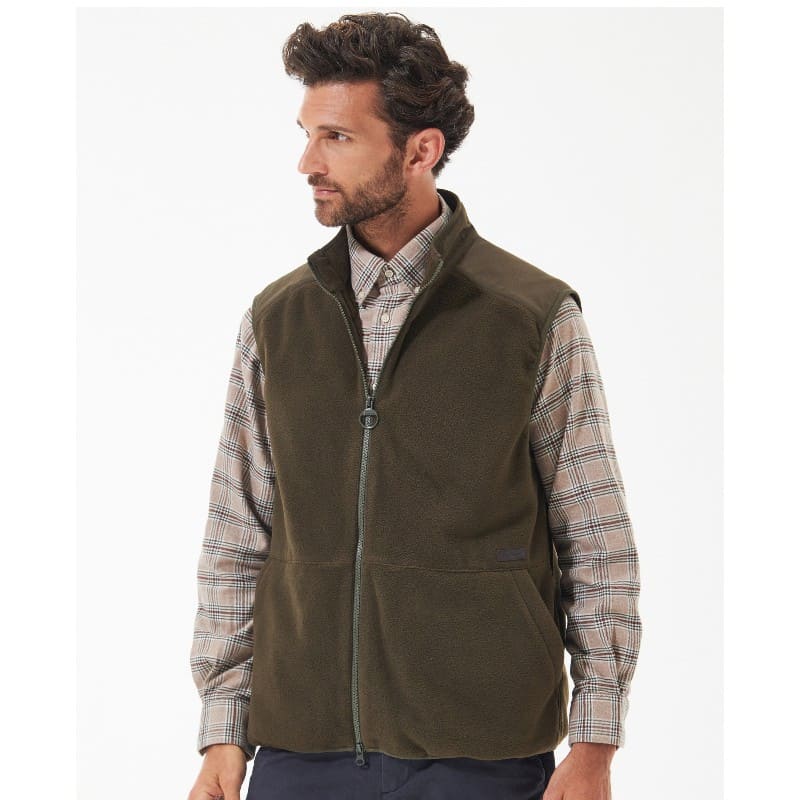 Barbour Country Mens Fleece Gilet - Olive
