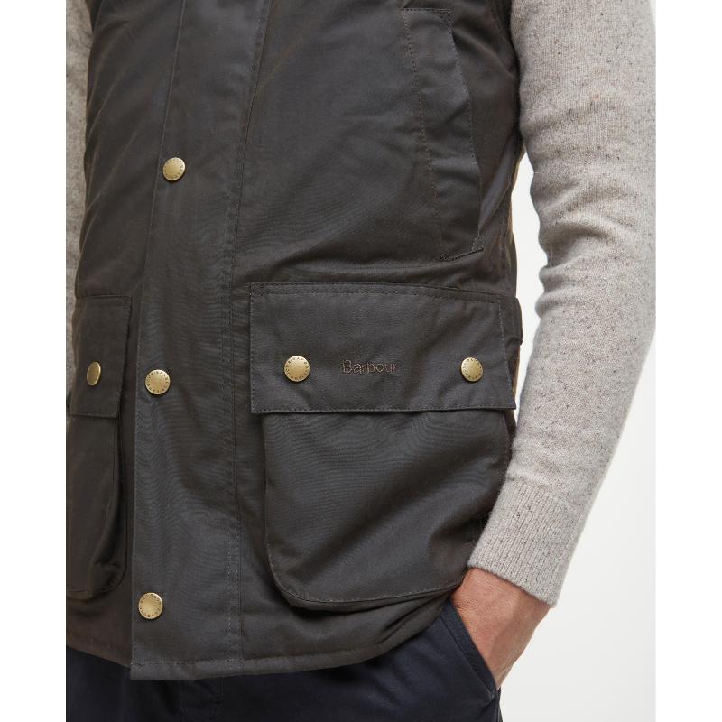 Barbour Westmorland Mens Wax Waistcoat - Olive – William Powell