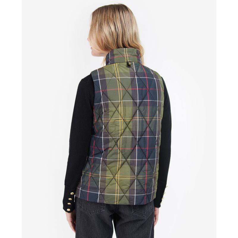 Barbour Corry Ladies Diamond Quilted Gilet - Classic/Olive