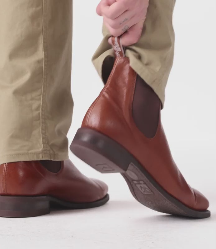 R.M.Williams Comfort Craftsman Kangaroo Leather Boots - Tanbark