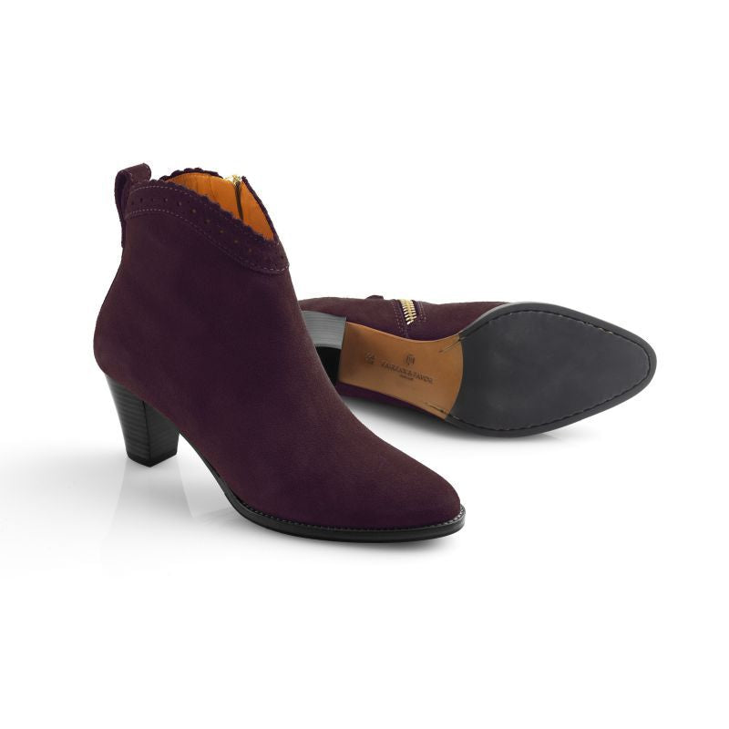 Fairfax & Favor Regina Ladies Ankle Boot - Plum