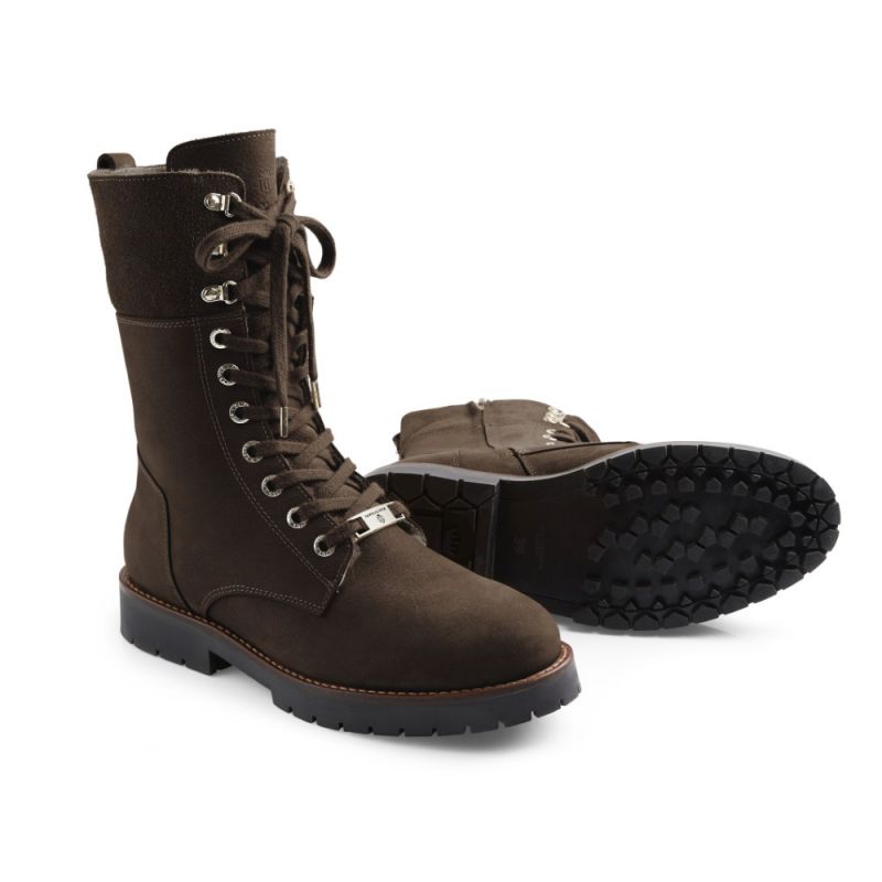 Fairfax & Favor Anglesey Ladies Shearling Lined Boot - Chocolate
